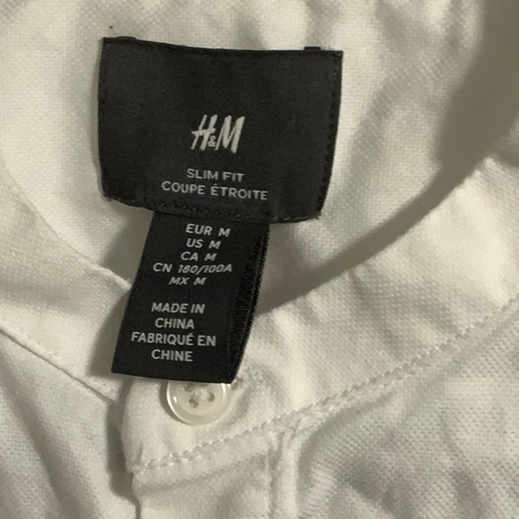 H&M Classic White Slim Fit Shirt - Picture 2 of 5